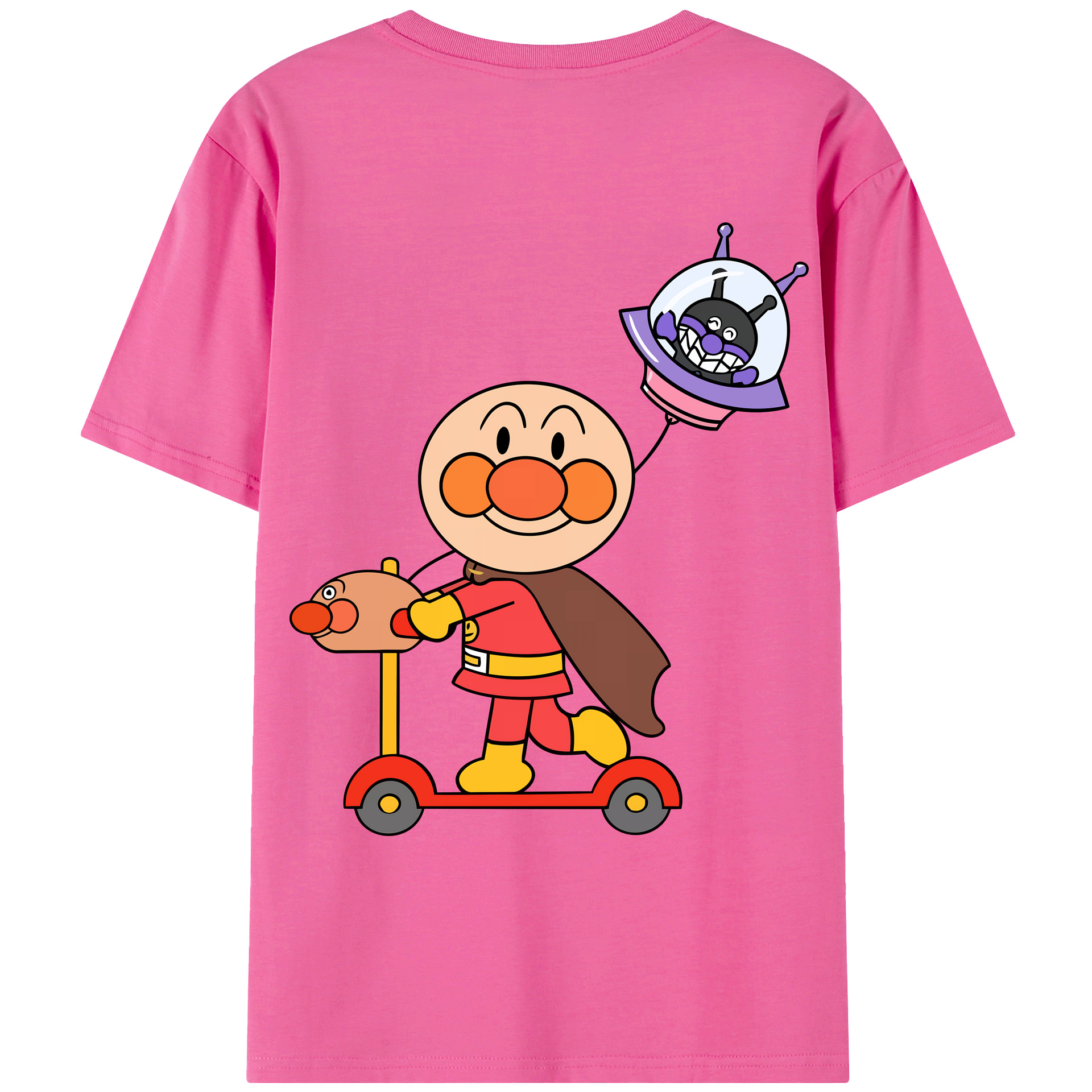 （画像用） アンパンマン Anpanman レディース半袖Tシャツ(バックプリント)